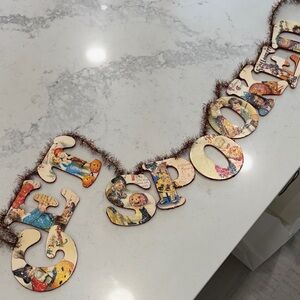 Festive Halloween Holiday Garland with Vintage Design
